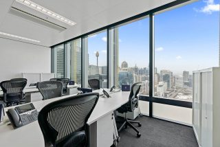 Serviced office space in Sydney with a city view
