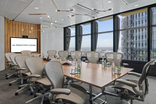 Conference room in The Executive Centre Sydney with a city view